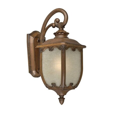 Forte One Light Rustic Sienna Wall Lantern 1819-01-41